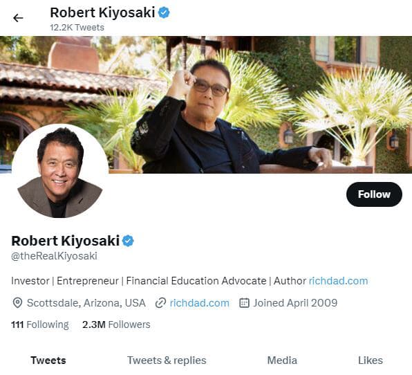 Robert Kiyosaki Twitter Robert Kiyosaki Twitter