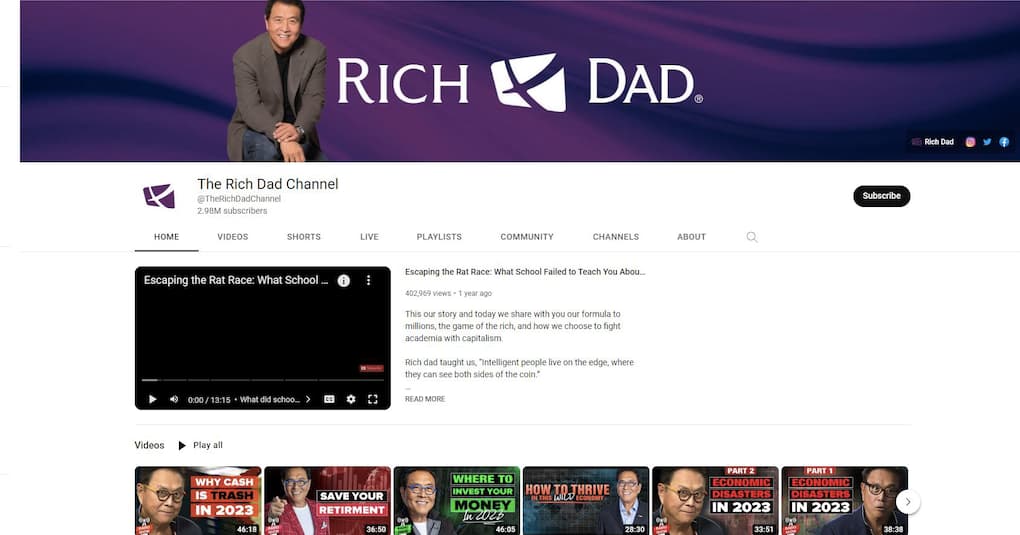 Robert Kiyosaki Youtube Robert Kiyosaki Youtube