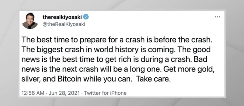 Robert Kiyosaki's biggest Crash Robert Kiyosaki biggest crash