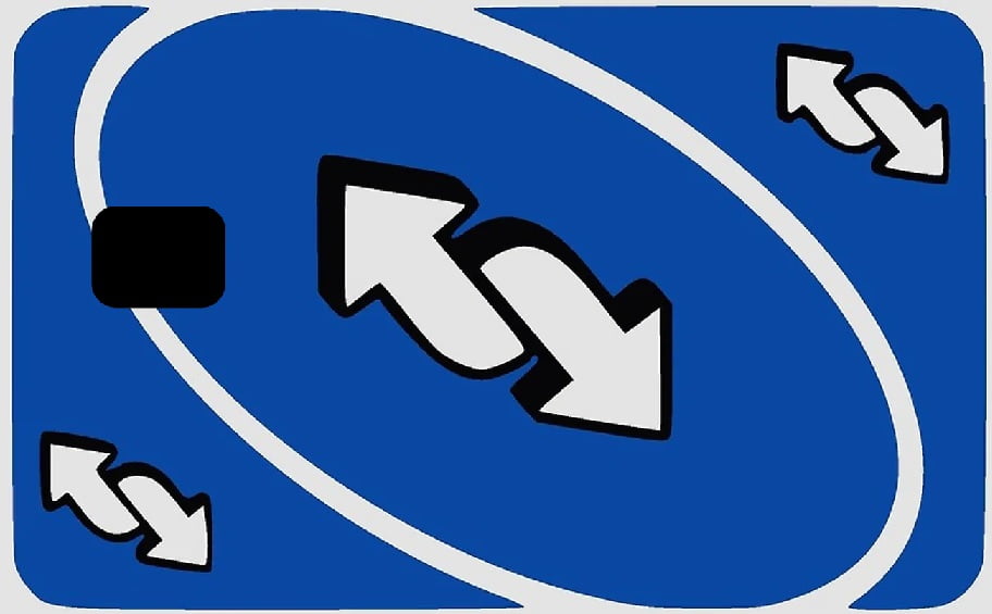 Uno Reverse Credit Card