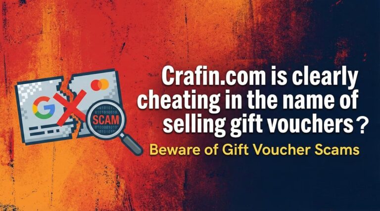 Crafin.com Is Clearly Cheating in the Name of Selling Gift Vouchers